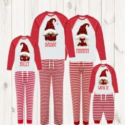 Personalised Matching Family Christmas Pyjamas, Christmas Eve Pyjamas, Christmas Eve Box, Matching PJs, Christmas With The, Christmas Gonks