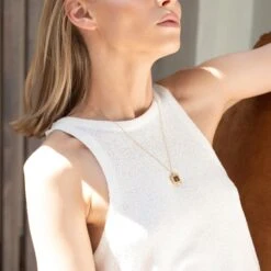 18k Vintage Gold Personalised Necklace, Initial Enamel Jewellery, 50th Female Gift, 30th Birthday Present For Women, Christmas Gift 17 18k Vintage Gold Personalised Necklace, Initial Enamel Jewellery, 50th Female Gift, 30th Birthday Present For Women, Christmas Gift -Jewellery Paradise il fullxfull.3296551511 92ce