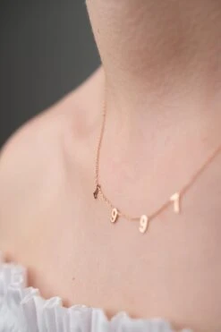 Middle Initial Silver Necklace, Personalised Middle SilverLetters Necklace, Multiple Letters Necklace, Christmas Gift Necklace, Middle Nec -Jewellery Paradise il fullxfull.3304741290 34t1