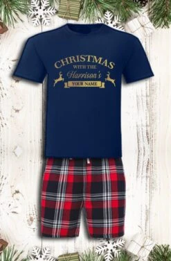 Personalised Christmas Pyjamas Matching Family Name Pyjamas Red Tartan Loungewear Adult Christmas Eve Box Gift -Jewellery Paradise il fullxfull.3317464055 lndo 1