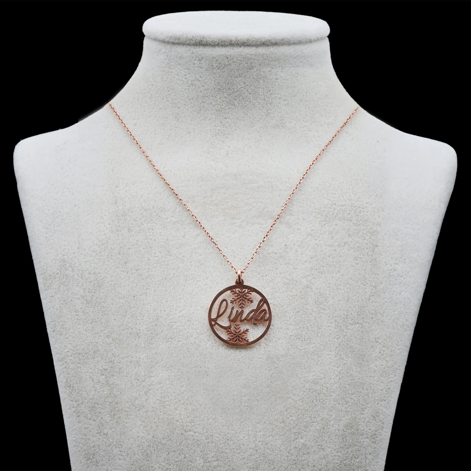 Personalised New Year Gift For Her, Christmas Name Necklace, New Year Name Necklace, Snowflake Pendant, Christmas Baubles Necklace 4 Personalised New Year Gift For Her, Christmas Name Necklace, New Year Name Necklace, Snowflake Pendant, Christmas Baubles Necklace - Image 2