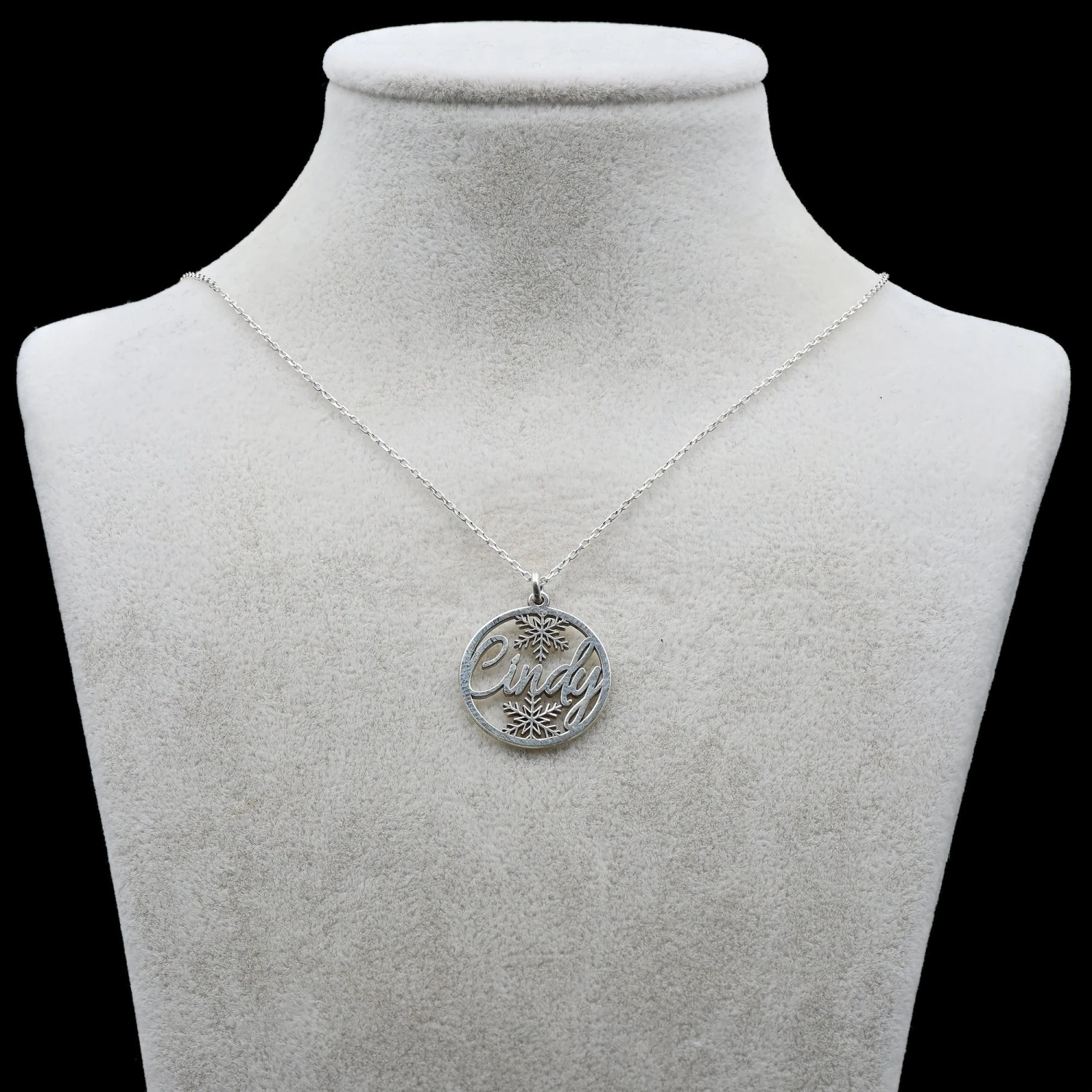 Personalised New Year Gift For Her, Christmas Name Necklace, New Year Name Necklace, Snowflake Pendant, Christmas Baubles Necklace 6 Personalised New Year Gift For Her, Christmas Name Necklace, New Year Name Necklace, Snowflake Pendant, Christmas Baubles Necklace - Image 4