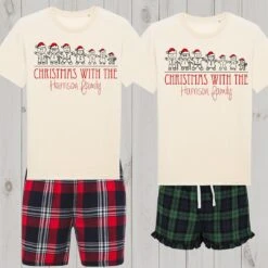 Christmas Matching Family Pyjamas, XXL Pyjamas, Gingerbread Men Pyjamas , Matching PJs,