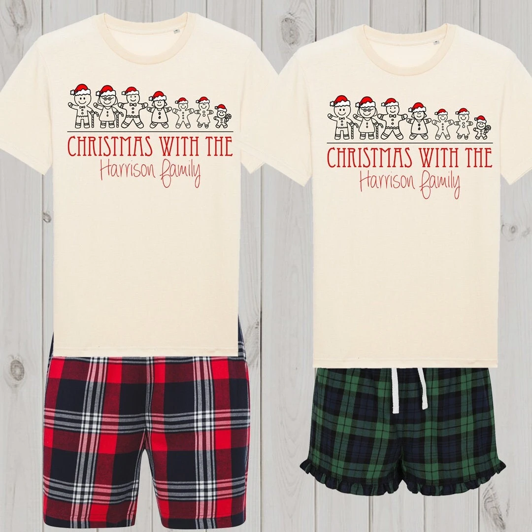 Christmas Matching Family Pyjamas, XXL Pyjamas, Gingerbread Men Pyjamas , Matching PJs, 3 Christmas Matching Family Pyjamas, XXL Pyjamas, Gingerbread Men Pyjamas , Matching PJs,