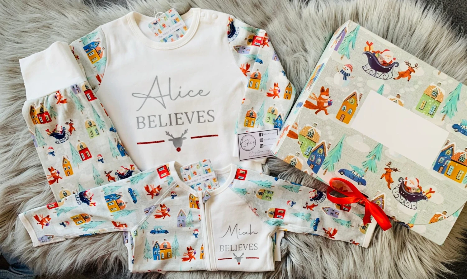 Long Sleeve Personalised Family Matching Christmas Pyjamas LAST DAY To ORDER - 26TH November 3 Long Sleeve Personalised Family Matching Christmas Pyjamas LAST DAY To ORDER - 26TH November