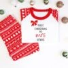 Personalised First Christmas As Mrs Pyjamas Set Gift For Wife Bride Friend, Bridal Shower Gift, Finally Married Christmas PJS Gift For Her -Jewellery Paradise il fullxfull.3366381090 asd5