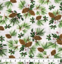 Christmas Pinecone Flannel Pajama Pants, Pajama Pants, Pj's, Lounge Pants, Matching Family Pj's,