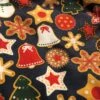 Christmas Cookie On Navy Flannel Pajama Pants, Pajama Pants, Pj's, Lounge Pants, Matching Family Pj's,