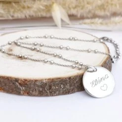 Personalized Necklace Silver 925 Medal 20mm With Engraving Unique Christmas Gift Wedding Anniversary Birth For Woman 11 Personalized Necklace Silver 925 Medal 20mm With Engraving Unique Christmas Gift Wedding Anniversary Birth For Woman -Jewellery Paradise il fullxfull.3389155577 rtg1