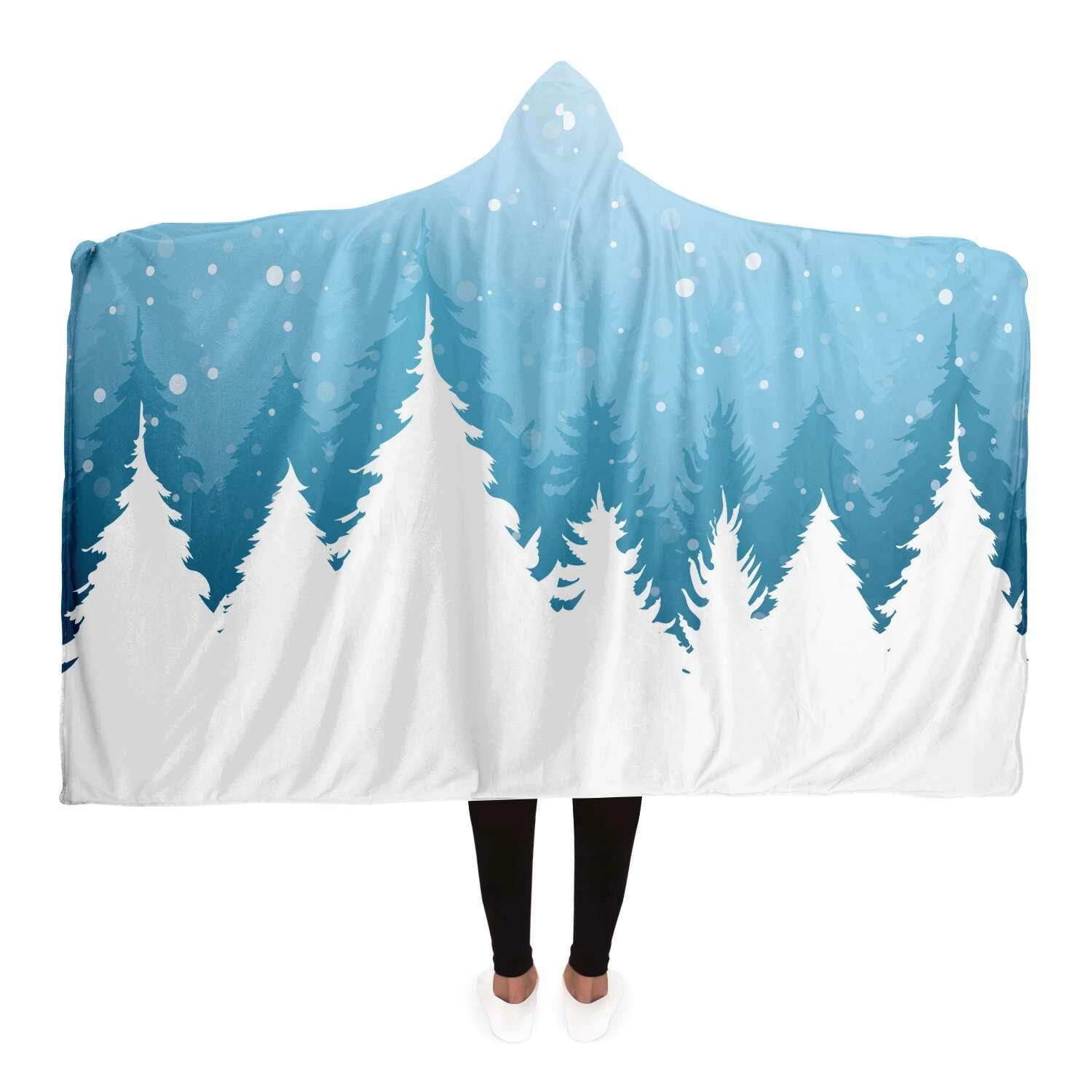 Christmas Trees Blanket Hoodie - Winter Gift For Christmas, Cozy Blanket For Friends And Family, Christmas Movie Watching Blanket Soft 3 Christmas Trees Blanket Hoodie - Winter Gift For Christmas, Cozy Blanket For Friends And Family, Christmas Movie Watching Blanket Soft
