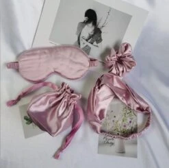 UK Luxury White Silk Eye Mask, Christmas Gift , Eye Mask Mom Sleep Mask Set Of 4. -Jewellery Paradise il fullxfull.3414742606 lmq5