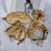 UK Luxury Gold Silk Eye Mask, Christmas Gift , Eye Mask Mom Sleep Mask Set Of 4.