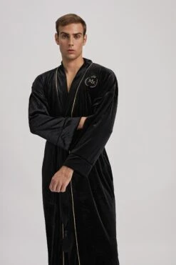Men Luxury Christmas Personalized Black Velvet Robe, Long Men Robe, Groom Gift, Festive Gift,Personalized Gift,Gift For Him,Men Velour Robe 18 Men Luxury Christmas Personalized Black Velvet Robe, Long Men Robe, Groom Gift, Festive Gift,Personalized Gift,Gift For Him,Men Velour Robe -Jewellery Paradise il fullxfull.3428360563 42ey