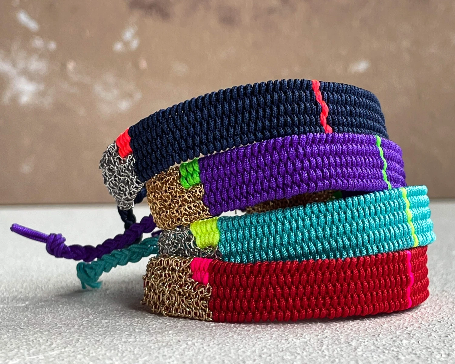 Handwoven Bracelet Stack, Boho & Hippie Style Wristband, Bracelet For Women, Everyday Bracelet, Christmas Gift 3 Handwoven Bracelet Stack, Boho & Hippie Style Wristband, Bracelet For Women, Everyday Bracelet, Christmas Gift