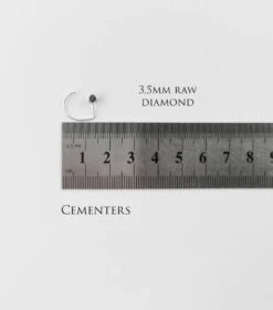 Raw Black Diamond Earrings, Pull Through Hoops, Genuine Diamond, Sterling Silver Huggie, Minimal Jewelry, Christmas Gift, Stocking Filler -Jewellery Paradise il fullxfull.3434833967 rndo