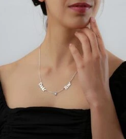 925K Silver Name Necklace With Evil Eye, Triple Name Necklace, Family Name Necklace, Personalised Evil Eye Name Necklace, Christmas Gift 13 925K Silver Name Necklace With Evil Eye, Triple Name Necklace, Family Name Necklace, Personalised Evil Eye Name Necklace, Christmas Gift -Jewellery Paradise il fullxfull.3439187893 t9es