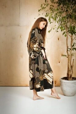 Black Silk Kimono Robe For Women, Bohemian Dressing Gown, Long Satin Robe,Christmas Gift For Wife Girlfriend Mom Sister 15 Black Silk Kimono Robe For Women, Bohemian Dressing Gown, Long Satin Robe,Christmas Gift For Wife Girlfriend Mom Sister -Jewellery Paradise il fullxfull.3441196765 6m2c