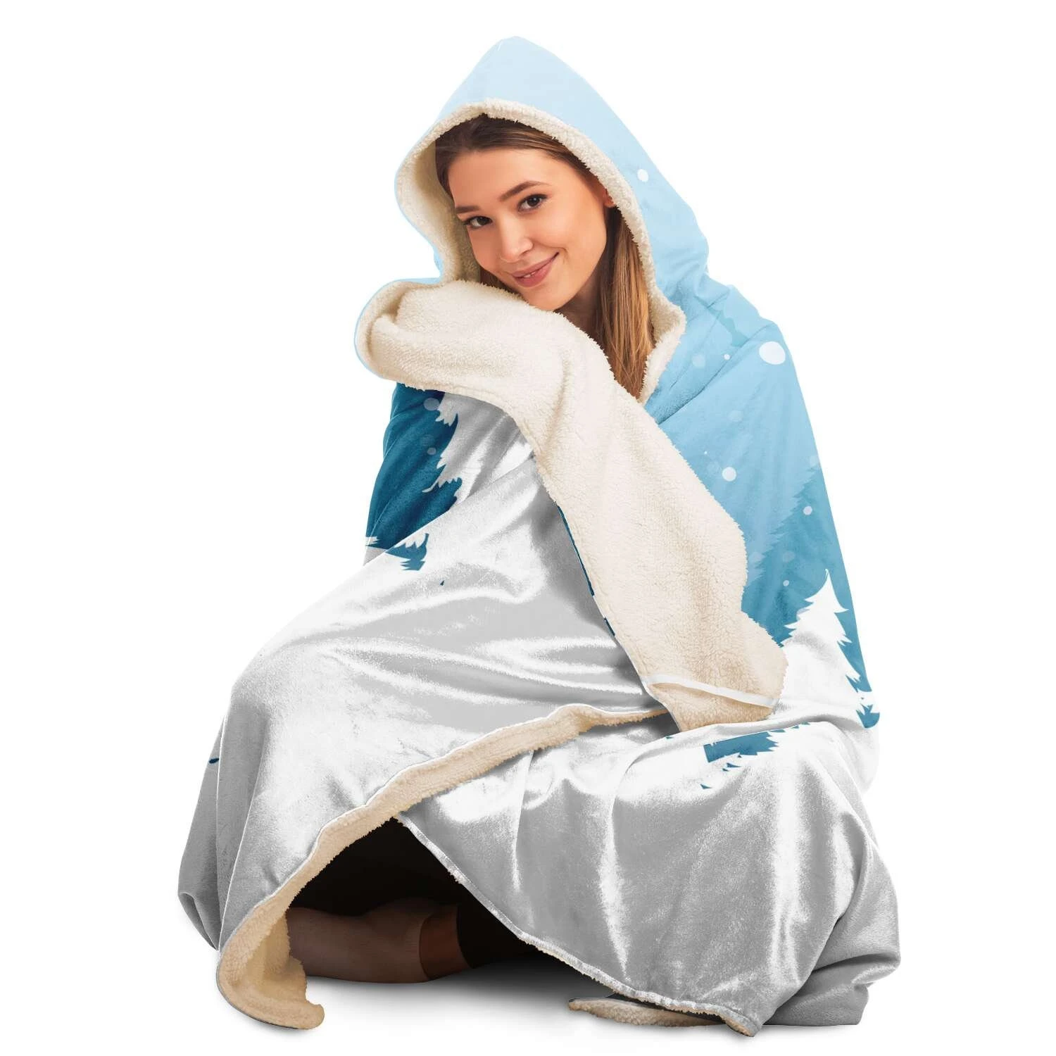 Christmas Trees Blanket Hoodie - Winter Gift For Christmas, Cozy Blanket For Friends And Family, Christmas Movie Watching Blanket Soft 9 Christmas Trees Blanket Hoodie - Winter Gift For Christmas, Cozy Blanket For Friends And Family, Christmas Movie Watching Blanket Soft - Image 7