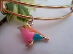 Gold Tone Bird Bracelet - Adjustable - Jewellery - Jewelry - Birthday Gift - Christmas Gift - Wife - Girlfriend - Mum - Sister - Friend