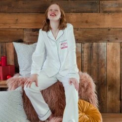 Satin Relax It's Christmas Embroidered Pyjama Set -Jewellery Paradise il fullxfull.3454969129 4psw