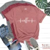 Coffee Shirt Women, Coffee Lovers Shirt, Gift For Coffee Lover, Christmas Gift For Friend, Caffeine Queen, Gift For Her, Coffee Heartbeat