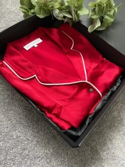 Personalised Women's Red Christmas Pyjamas, Women's Gift Christmas Gift