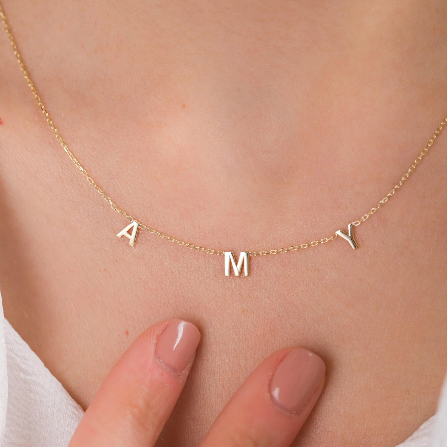 Name Necklace Gold, Christmas Gifts, Letter Necklace Gold, Plated, Initial Necklace, Sterling Silver, Letter Necklace, Name Necklace Gold 7 Name Necklace Gold, Christmas Gifts, Letter Necklace Gold, Plated, Initial Necklace, Sterling Silver, Letter Necklace, Name Necklace Gold - Image 5