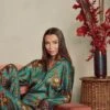 NEW! Emerald Silk Blend Pyjama Set, Silk Nightwear Satin Pyjamas Gifts For Her, Maru Pyjama Set, Home Christmas Gifts, Loungewear -Jewellery Paradise il fullxfull.3477529672 as12