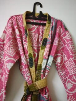 Indian Cotton Handmade Kantha Short Kimono Jacket , Lightweight Women Short Coat, Unisex Wear Jacket, Women Robe Christmas Gift For Her/ Him 10 Indian Cotton Handmade Kantha Short Kimono Jacket , Lightweight Women Short Coat, Unisex Wear Jacket, Women Robe Christmas Gift For Her/ Him -Jewellery Paradise il fullxfull.3481553746 5wy2