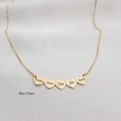 Personalized Grandmother Necklace • Heart Necklace For Grandma • Grandmother Necklaces With Names • Grandmother Christmas Gift • Granny Gift