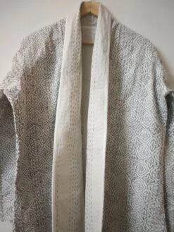 Indian Printed Kantha Quilted Jacket, Cotton Quilted Reversible Jacket, Print Kantha Jacket, Women Handmade Coat, Bohme Jacket For Christmas -Jewellery Paradise il fullxfull.3502629284 a5vk