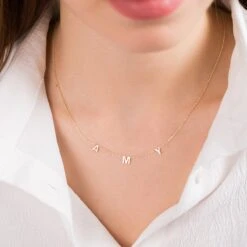 Name Necklace Gold, Christmas Gifts, Letter Necklace Gold, Plated, Initial Necklace, Sterling Silver, Letter Necklace, Name Necklace Gold 14 Name Necklace Gold, Christmas Gifts, Letter Necklace Gold, Plated, Initial Necklace, Sterling Silver, Letter Necklace, Name Necklace Gold -Jewellery Paradise il fullxfull.3519741391 bphy