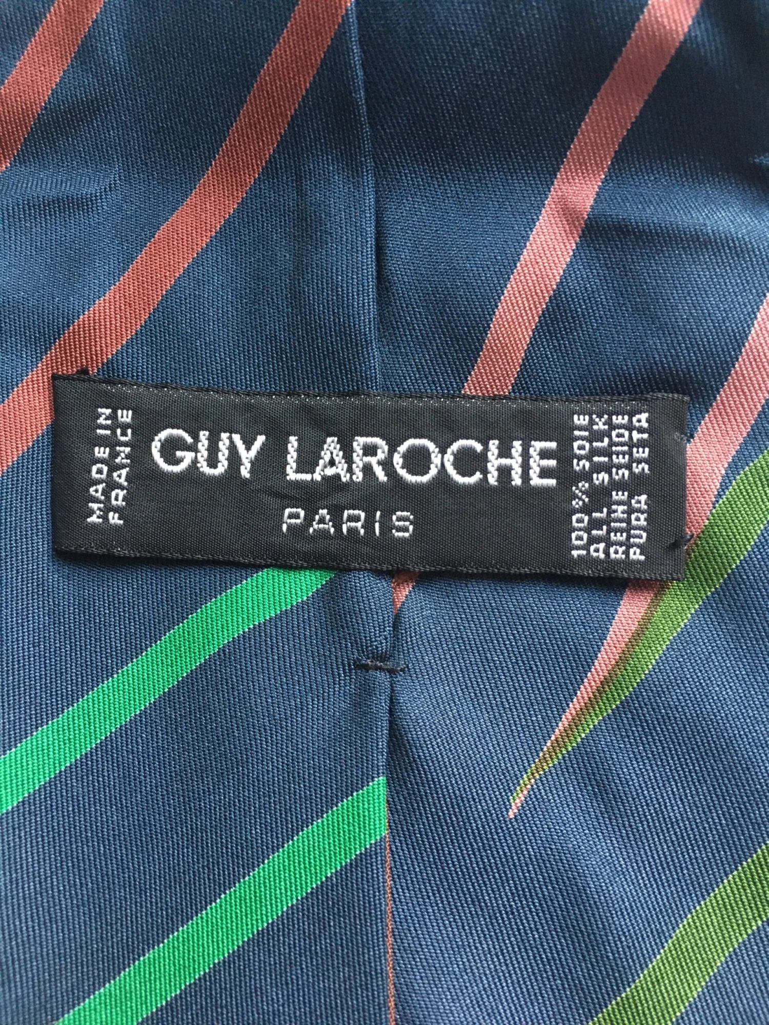 Vintage Luxury Guy Laroche Silk Tie, Christmas Gift, Men’s Gift 5 Vintage Luxury Guy Laroche Silk Tie, Christmas Gift, Men’s Gift - Image 3