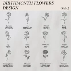 Floral Name Necklace, Personalized Birth Flower Name Necklace, Christmas Gifts - Gift For Mother Birthday Gift, Personalized Jewelry 21 Floral Name Necklace, Personalized Birth Flower Name Necklace, Christmas Gifts - Gift For Mother Birthday Gift, Personalized Jewelry -Jewellery Paradise il fullxfull.3525371802 ik0s 1