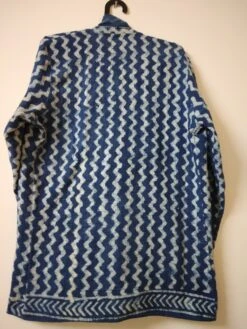 Indigo Blue Block Print Jackets Coat,Natural Hand Block Print Winter Jacket, Winter Cotton Short Jacket, Jackets For Christmas For Her -Jewellery Paradise il fullxfull.3529395643 k2g6