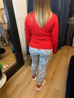 Cute Christmas Pyjamas - Ladies Pj Sets - Comfy Nightwear - Cuff Leg Pyjama - Xmas Pudding Design -Choose From Sizes 8-22 Uk -Jewellery Paradise il fullxfull.3533686400 c6i4