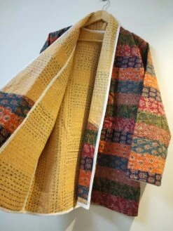 Handmade Cut Work Kantha WinterJackets , Printed IndianWinter Coat Jacket, Winter Kantha Short Jacket, Jackets For Christmas For Her -Jewellery Paradise il fullxfull.3533965529 so35