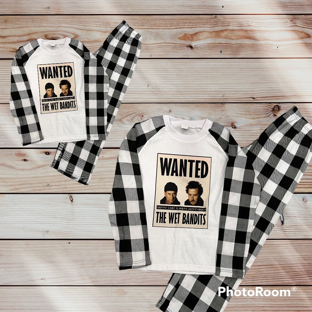 Adult Christmas Pajama Sets 2polyester Sublimation Flannel Buffalo Plaid 4 Adult Christmas Pajama Sets 2polyester Sublimation Flannel Buffalo Plaid - Image 2