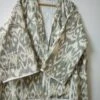 Ikat Print Men & Women Kimono , Indian Hand Block Printed Kantha Kimono Jacket , Beach Wear Cotton Robe, Bath Winter Robe For Christmas Gift -Jewellery Paradise il fullxfull.3541384563 pjmj