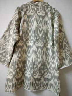 Ikat Print Men & Women Kimono , Indian Hand Block Printed Kantha Kimono Jacket , Beach Wear Cotton Robe, Bath Winter Robe For Christmas Gift -Jewellery Paradise il fullxfull.3541384593 nhz5