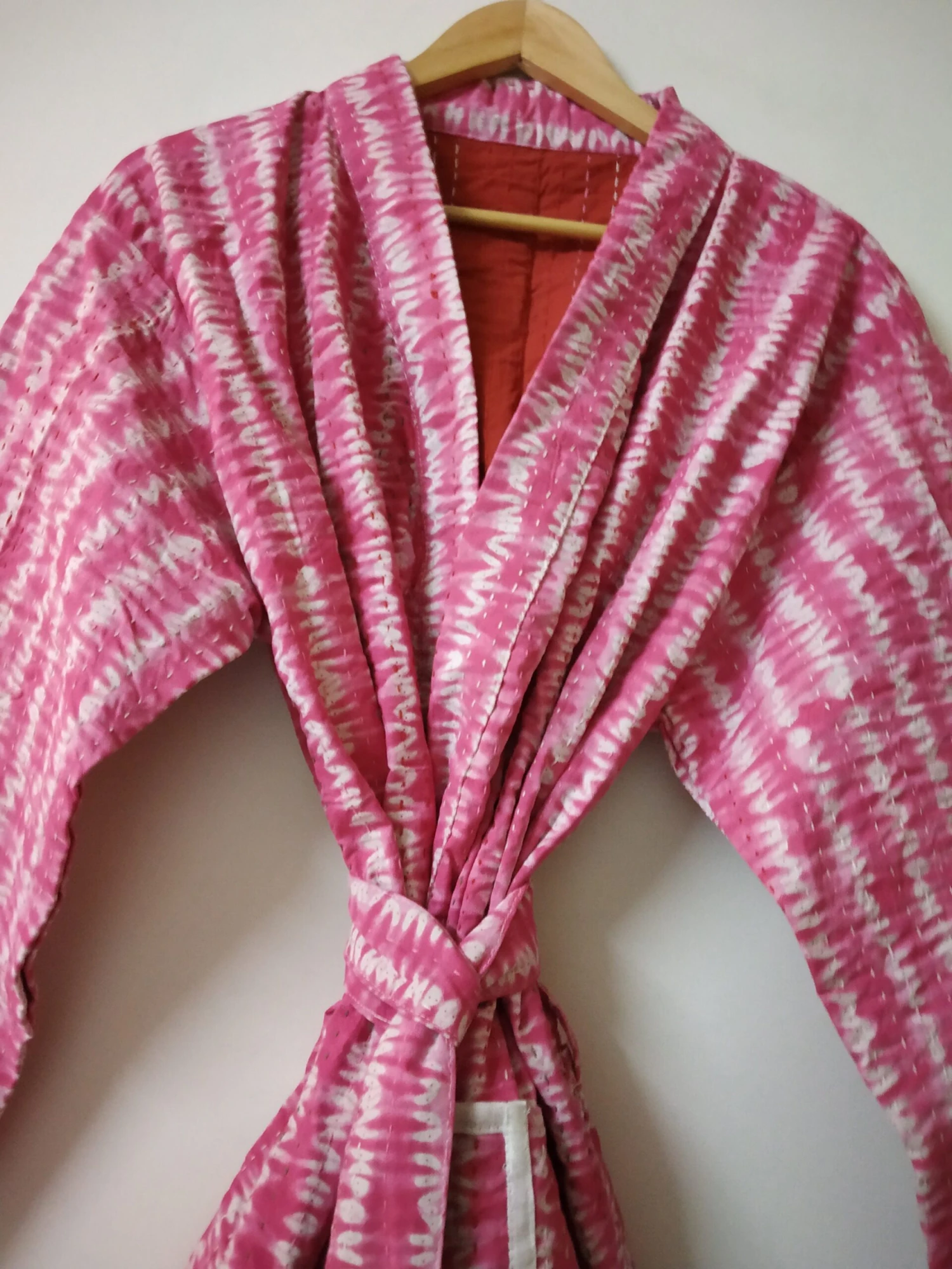 Indian Hand Made New Kantha Kimono Winter Jacket For Men Women Gifts For Christmas Cotton Kantha Winter Jacket, Kimono, Robe, Coat, Gown 4 Indian Hand Made New Kantha Kimono Winter Jacket For Men Women Gifts For Christmas Cotton Kantha Winter Jacket, Kimono, Robe, Coat, Gown - Image 2