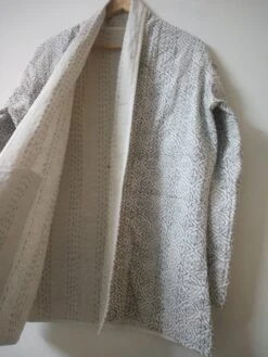 Indian Printed Kantha Quilted Jacket, Cotton Quilted Reversible Jacket, Print Kantha Jacket, Women Handmade Coat, Bohme Jacket For Christmas -Jewellery Paradise il fullxfull.3550266987 1z5c