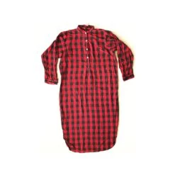 Vintage L.L Bean Nightgown - Flannel Nighty - Red And Black Plaid Shirt - Tartan Nighty - Christmas Pyjamas - Cotton Nightshirt - 90s
