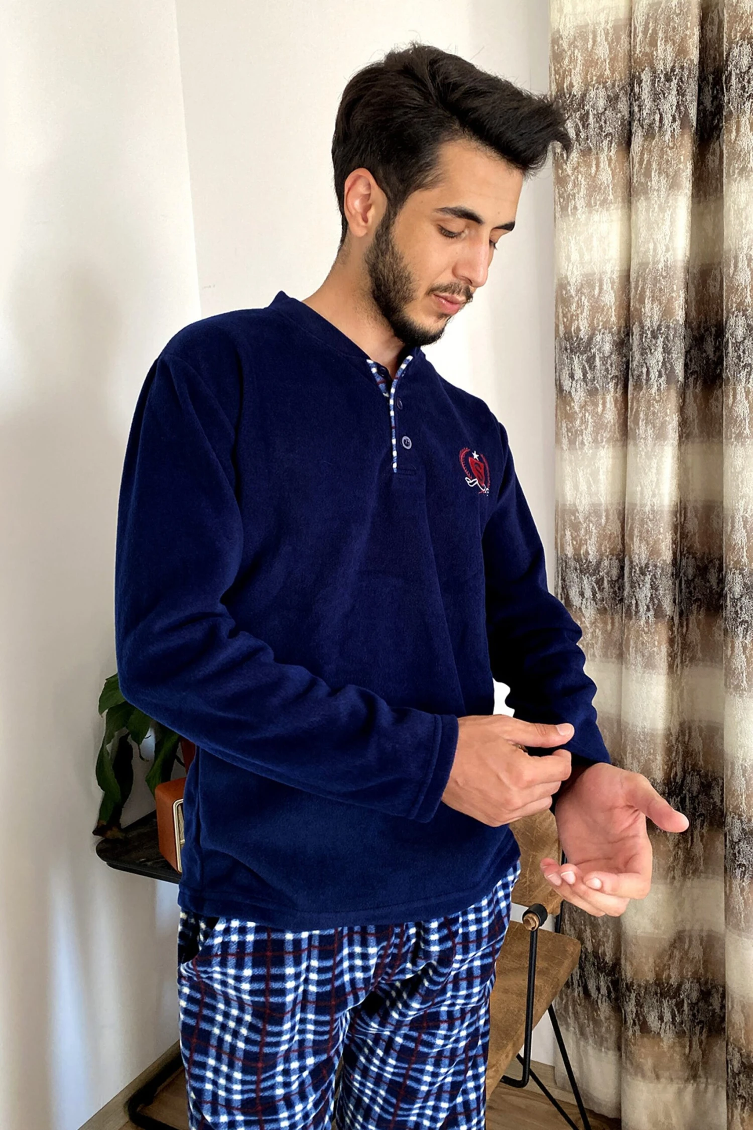 Men's Pajamas Set, Winter Warm Fleece Non-Sweaty , Thick And Warm Pajama Set, Winter Pajamas For Men, Cozy Man Pajama Set, Christmas Gift 9 Men's Pajamas Set, Winter Warm Fleece Non-Sweaty , Thick And Warm Pajama Set, Winter Pajamas For Men, Cozy Man Pajama Set, Christmas Gift - Image 7