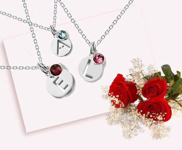 Swarovski Crystal Necklace, Personalised Birthstone Necklace, Sterling Silver, Initial, Personalised Gifts, Gifts For Mum, Christmas Gifts 4 Swarovski Crystal Necklace, Personalised Birthstone Necklace, Sterling Silver, Initial, Personalised Gifts, Gifts For Mum, Christmas Gifts - Image 2