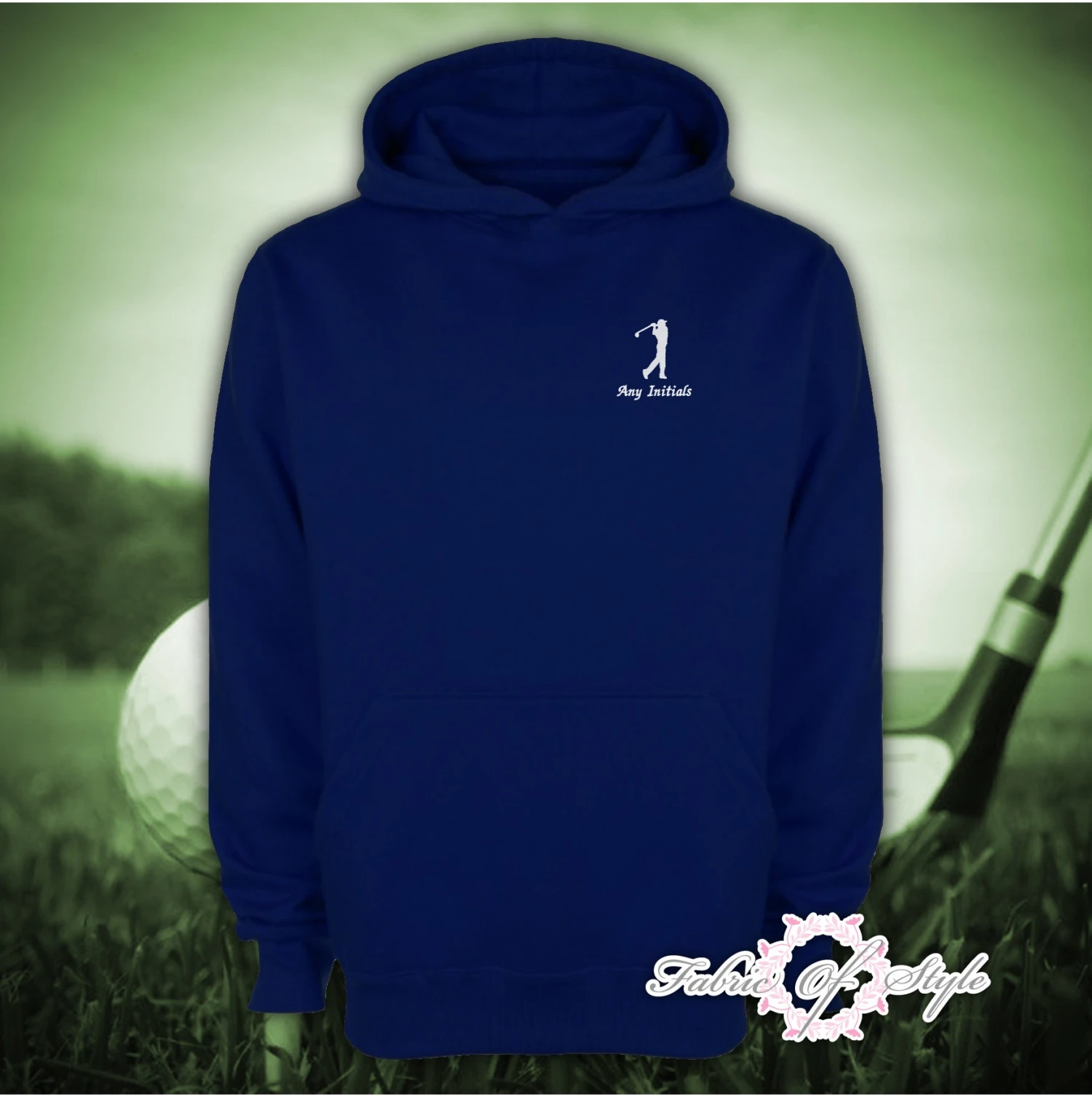 Personalised Embroidered Hoodie Golf Any Name Or InitialsGift Gifts Men Perfect For Dad, Grandad, Birthday, Christmas , Fathers Day 4 Personalised Embroidered Hoodie Golf Any Name Or InitialsGift Gifts Men Perfect For Dad, Grandad, Birthday, Christmas , Fathers Day - Image 2