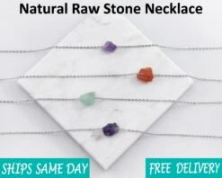 Raw Crystal Necklace Christmas Gift , Rose Quartz, Carnelian Rough Cut Stone Necklace, Opal Necklace, Stone Pendant, Healing Crystals -Jewellery Paradise il fullxfull.3641759452 jkoh