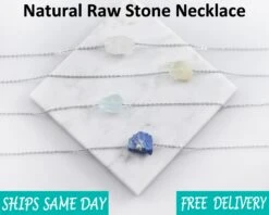 Raw Crystal Necklace Christmas Gift , Rose Quartz, Carnelian Rough Cut Stone Necklace, Opal Necklace, Stone Pendant, Healing Crystals -Jewellery Paradise il fullxfull.3641759454 h5xw