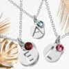 Swarovski Crystal Necklace, Personalised Birthstone Necklace, Sterling Silver, Initial, Personalised Gifts, Gifts For Mum, Christmas Gifts 1 Swarovski Crystal Necklace, Personalised Birthstone Necklace, Sterling Silver, Initial, Personalised Gifts, Gifts For Mum, Christmas Gifts -Jewellery Paradise il fullxfull.3649996381 scdt
