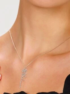 Birthday Necklace Personalized Birth Flower Gift Birth Month Flower Necklace Poppy Rose Water Lily Flower Name Necklace Christmas Gift -Jewellery Paradise il fullxfull.3657500164 gjx4